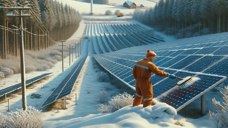 Saulės elektrinės: žiemos poveikis elektros gamybai